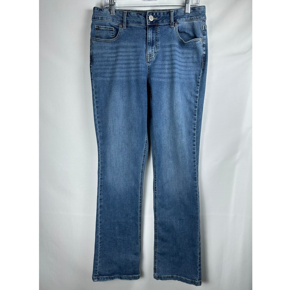 Maurices M Jeans Women 12 Long Blue Mid Rise Straight Leg Casual Classic
